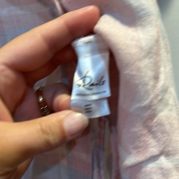 Rails Whitney Linen Verona Plaid Oversized Camp Button Down Shirt S - Picture 8 of 9